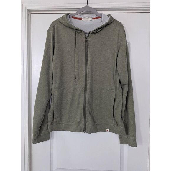 Fjallraven Other - Fjallraven High coast Lite Hoodie Men's large olive green full zip outdoor gorp